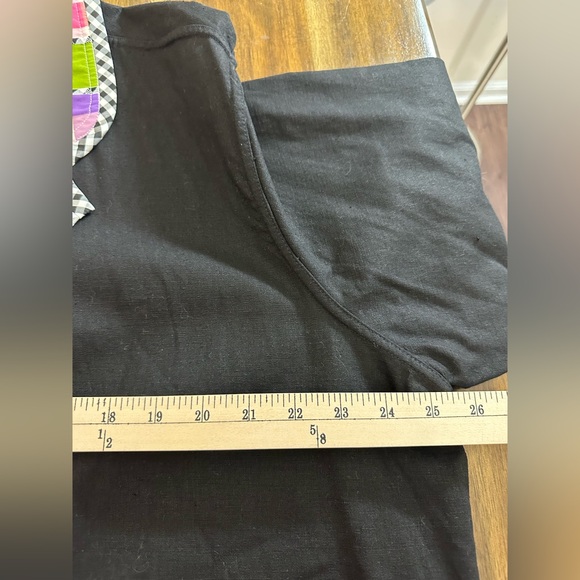 Koos of Course Black Linen multi color contrasting reversible Woman Blazer 2X - Picture 6 of 14